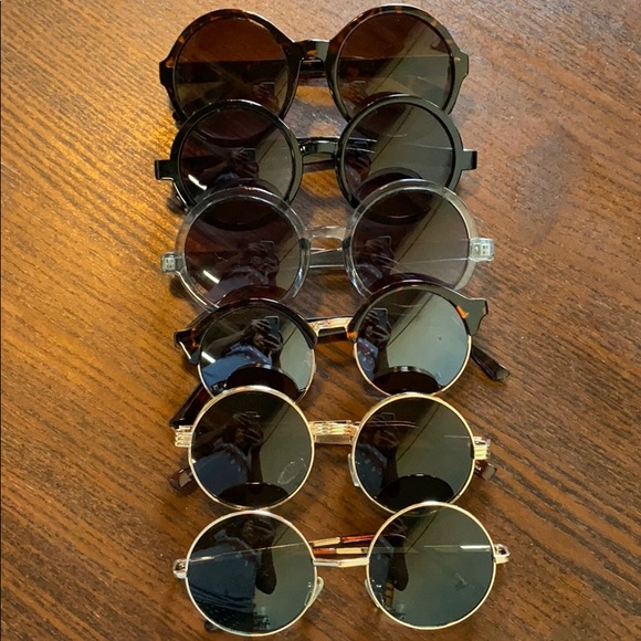 Forever 21 Accessories - 😎 Six pairs of Women’s round sunglasses 😎